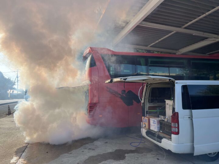 工場への入庫不要で最短即日完了の福岡県のDPF洗浄