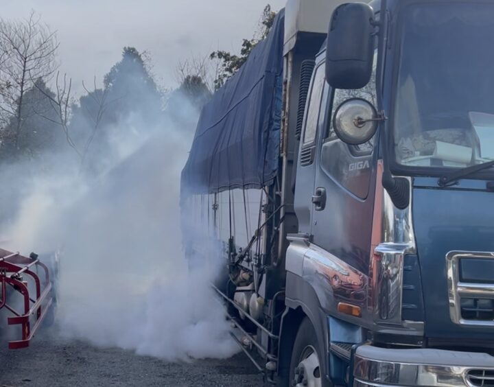 高額修理の前にDPD洗浄をしてみたかった（佐賀県唐津市・大型トラックいすゞギガ）の画像
