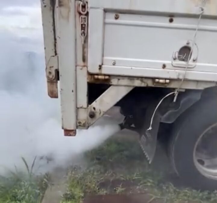 これまでで最も短時間のうちにDPD洗浄が完了しました（福岡県北九州市小倉南区・小型トラックいすゞ自動車エルフ）の画像