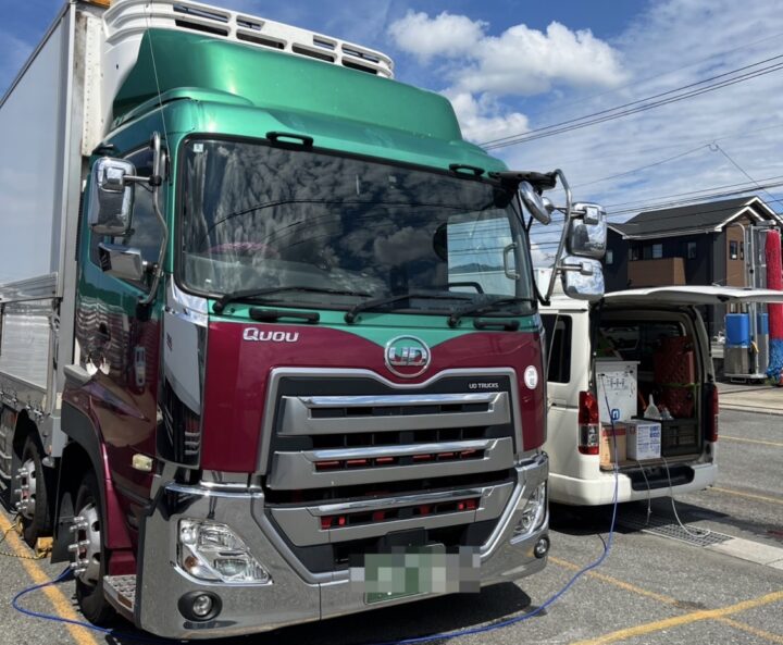 DPF洗浄も大事だが、エンジン本体の状態が大切(福岡県福岡市・大型トラックUDクオン)の画像